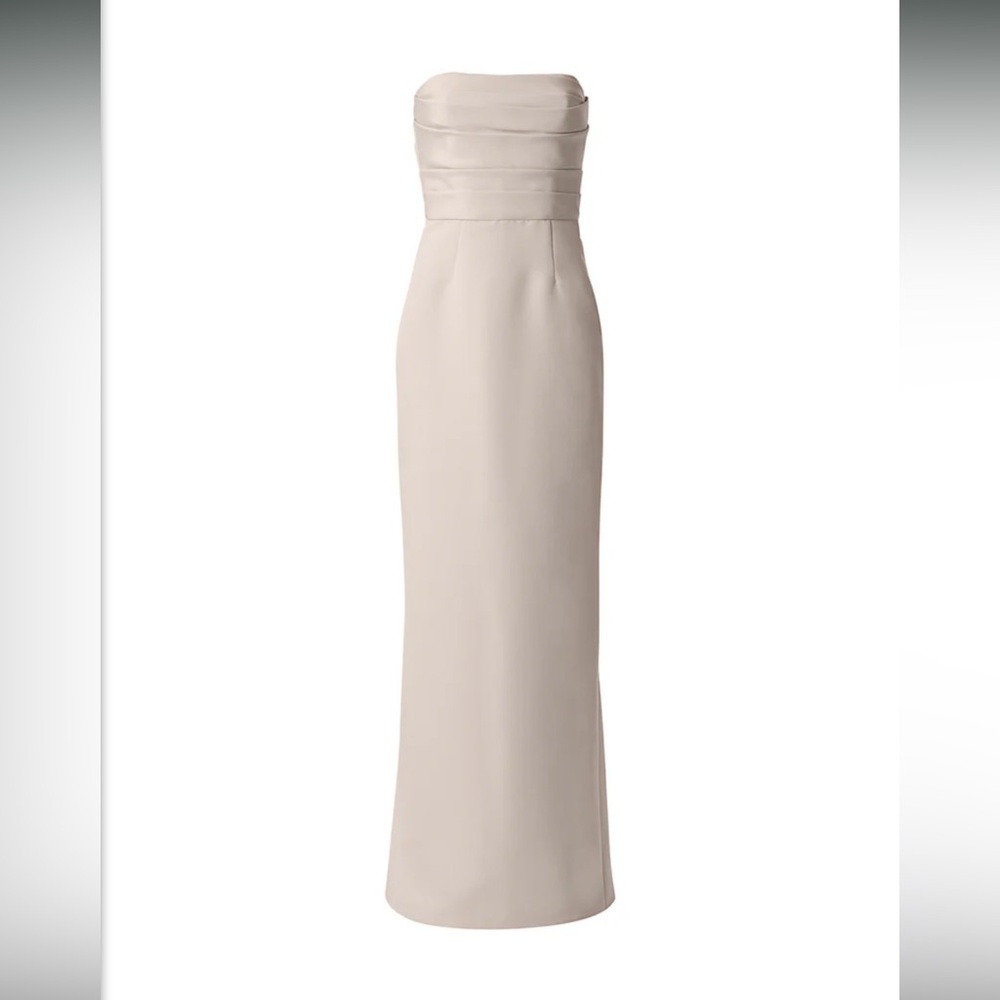 Amsale Champagne Dress